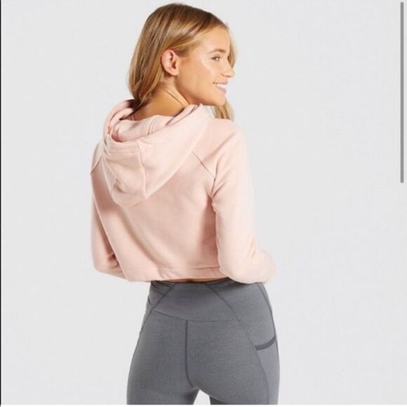 Gymshark Cropped Hoodie Size Small D28 - Picture 2 of 8
